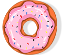 Decorative donut illustration